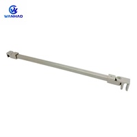Accessoire de porte en verre pour salle de bain et chambre, tige de support en acier inoxydable pour verre trempé 8-10mm, design moderne, facile à installer