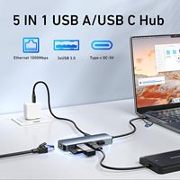Adaptateur Ethernet Gigabit USB-C USB 3.0 BENFEI à vente chaude, concentrateur USB 3.0 3 ports avec RJ45