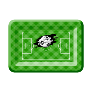 DAMAI - Platos, Vasos y Servilletas Desechables de Papel con Diseño de Fútbol Verde para Fiestas Deportivas, Suministros para Fiestas de Cumpleaños - Product Image 3