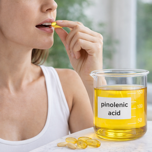 Olio di Pinoli Acido Pinolenoico 13237-97-3 Grado Alimentare Fornitura all'Ingrosso per Siero Viso Anti-Età Crema OEM Integratori per la Salute - Product Image 1