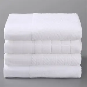 Wholesale High Quality 100% Polyester Jacquard Muslim Haji Ihram Towel Spot Pilgrimage Towel White Ihram Hajj And Umrah Towel