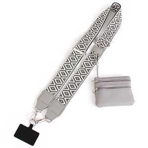 Adjustable <b>Mobile</b> <b>Phone</b> Strap With Zippered Wallet Anti-lost Crossbody Cell <b>Phone</b> <b>Lanyard</b> Card Gasket For Women Bag Accessories - Product Image 5
