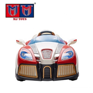 Batería de 12V para niños, grande, roja, manual, para montar en coche con música ligera - Product Image 1