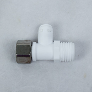 Válvula desviadora de tres vías para inodoro y lavadora 17014, válvula angular ajustable para tubería de agua, montada en la pared - Product Image 2