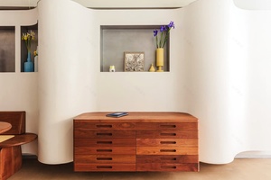 Retron personnalisé Simple présentoir optique en bois éclairage LED robuste étanche pour lunettes décoration intérieure Design - Product Image 4