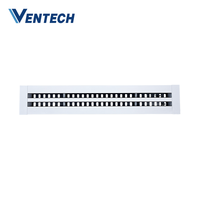 Diffuseur d'air linéaire en aluminium réglable pour plafond Ventech Air Conditioning ODM/OEM
