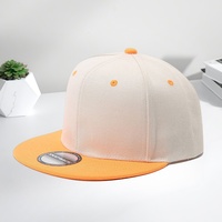 Gorra de Hip-Hop con Bloques de Color, Logotipo Personalizado, Estilo Americano, Gorra de Béisbol Casual de Ala Plana, Gorra de Baile Urbano para Hombres y Mujeres, 100%