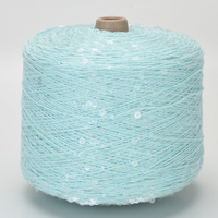 New 3MM+6MM Sequin Yarn 100% Cotton Fancy Yarn for Hand Knitting Yarn All in Stock