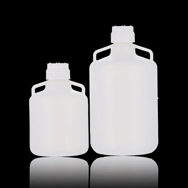 4L10L 20L 50L PP Plastic Nalgene Round Carboys con asas para solución de cultivo de gran capacidad y agua destilada