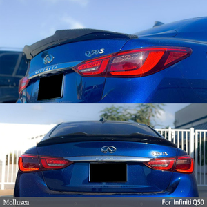 สปอยเลอร์หลังคาร์บอนไฟเบอร์ทรงรังผึ้งแบบ PSM2 สำหรับ Q50 Q50S Q50L ปี 2013-2023 - Product Image 6