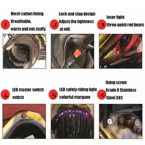 <span class=keywords><strong>Casque</strong></span> de <span class=keywords><strong>moto</strong></span> Iron Defeater Helmet <span class=keywords><strong>Predator</strong></span>, <span class=keywords><strong>casque</strong></span> intégral cool pour <span class=keywords><strong>homme</strong></span>, <span class=keywords><strong>casque</strong></span> de <span class=keywords><strong>moto</strong></span> pour <span class=keywords><strong>homme</strong></span> - Product Image 5