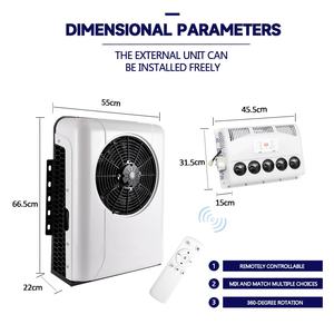 Nouveau <span class=keywords><strong>climatiseur</strong></span> <span class=keywords><strong>mobile</strong></span> 12V à haute performance pour stationnement, avec réfrigérant R-134A et ventilateur 12V, pour camions et camping-cars - Product Image 2