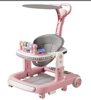 Marche-bébé 3 en 1 de haute qualité pour bébé fille, marche-bébé d'apprentissage, marche-bébé pour passer de la position assise à la position debout, avec roues et siège