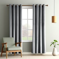 Vente en gros de rideaux occultants de luxe en tissu de velours personnalisés pour salon chambre à coucher hôtel restaurant pour la maison