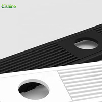 Difusor Lineal Integrado Moderno para HVAC, Rejilla de Ventilación Oculta Personalizada para Salida de Aire Acondicionado Central, para Exteriores