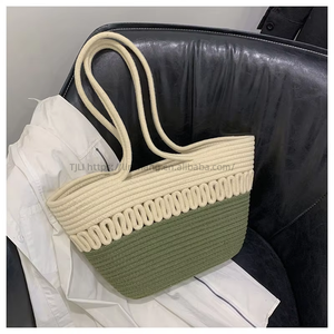 Bolsa de Playa de Paja Personalizada, Impermeable, de Gran Capacidad, para Mujer, Tipo Canasta, en Oferta - Product Image 6