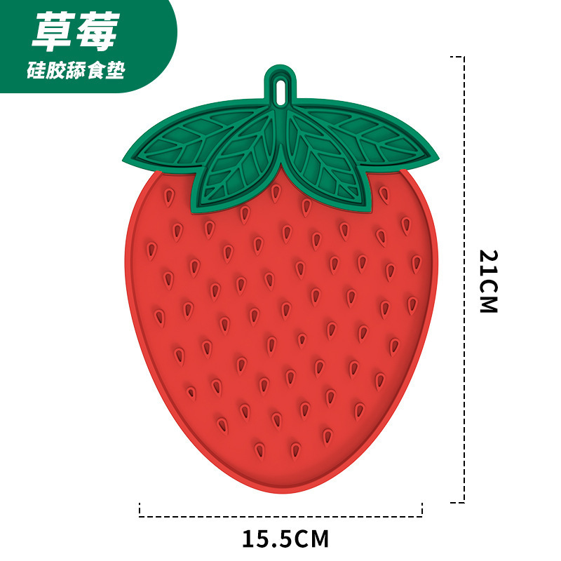 Tampon à lécher aux fraises