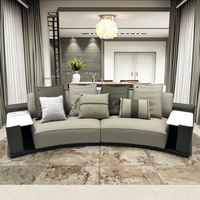 Sofá Modular Convertible de Tela con Diseño Exclusivo, Nueva Colección de Materiales 2025, Conjunto de Sofás para Sala de Estar, Villa, Escuela