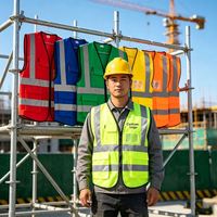 Individuell Bedruckte Reflektierende Sicherheitsweste Fluoreszierendes Grün Hochsichtbare Jacke für Schulbeginn Abschlussfeiern Maßanfertigung