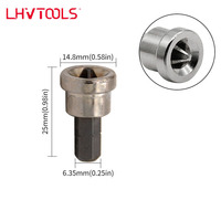 LJ-39 DIY OEM Jeu d'embouts de tournevis de positionnement Phillips pour plaques de plâtre 25mm 50mm en acier S2 CRV magnétique avec embout à butée pour plaques de plâtre