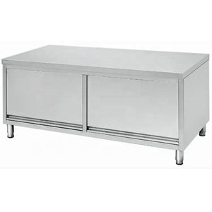 Armadio <span class=keywords><strong>cucina</strong></span> commerciale in acciaio inox doppia porta scorrevole <span class=keywords><strong>banco</strong></span> <span class=keywords><strong>da</strong></span> <span class=keywords><strong>lavoro</strong></span> ristorante tavolo <span class=keywords><strong>da</strong></span> <span class=keywords><strong>lavoro</strong></span> <span class=keywords><strong>isola</strong></span> e carrello hotel ristoranti - Product Image 4