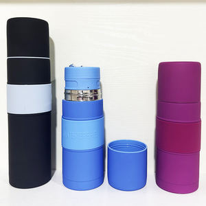 Nueva Versión Mejorada, Botella Térmica de Acero Inoxidable de Doble Pared con Recubrimiento de Goma para <span class=keywords><strong>Mate</strong></span>, Taza para Cereales, Gran Venta en Argentina - Product Image 6