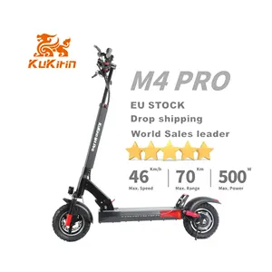 2024 KugooKirin Kukirin M4 Pro 500W 18AH pneus off-road Scooter elétrico adulto mais quente