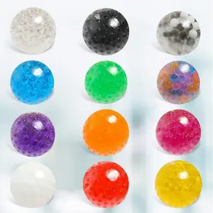 Squeeze Silikon Anti-Stress-Wasser perlen benutzer definierte Stress ball Mikro perle Stress abbau Spielzeug Bälle