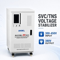 Stabilisateur de tension servo triphasé 380V 50Hz AVR 50/80/100KVA avec surveillance en temps réel, en cuivre, haute précision, robuste