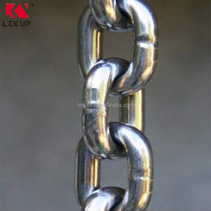 Cadena de eslabones de seguridad, eslabones de cadena de Metal DIN764, cadena <span class=keywords><strong>Likn</strong></span> soldada de acero inoxidable para acampar al aire libre, remolque colgante - Product Image 3