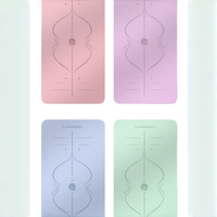 Tapis de yoga en TPE écologique, durable et antidérapant avec sangle de transport, conception double couche imperméable, ajustement universel pour le yoga chaud, la maison et le Pilates