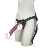 Harnais à sangle avec connecteur Vac-u-lock et 3 anneaux toriques de tailles différentes - Compatible avec 6 tailles de dildos - S'adapte jusqu'à la taille la plus longue