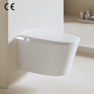 WC intelligent <span class=keywords><strong>suspendu</strong></span> MUBI avec <span class=keywords><strong>bidet</strong></span> intégré, siège chauffant, siphon en P, capteur intelligent, design moderne, WC intelligent mural - Product Image 5