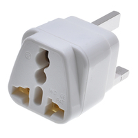 Adaptateur de voyage universel de type G pour prises européennes et australiennes, sortie AC, certifié CE, neuf, pour téléphone portable, appareil photo, ordinateur portable