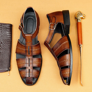 Men's retro cool leather <b>shoes</b>, genuine product, cowhide, business casual men's leather <b>shoes</b> - Product Image 4