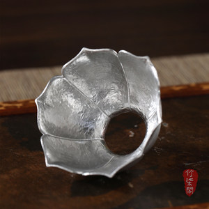 Pure Tin Lotus <b>Tea</b> <b>Set</b> Irregular Shape Handmade <b>Tea</b> Ceremony Item For Afternoon <b>Tea</b> Guizhou Origin - Product Image 3