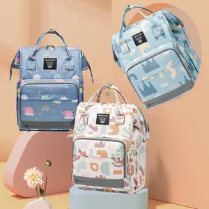 QUEENCARE गर्म फैशन माँ मातृत्व लंगोट बैग ब्रांड बड़े क्षमता बच्चे बैग यात्रा बैग डिजाइनर नर्सिंग बैग बच्चे की देखभाल के लिए
