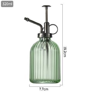 <span class=keywords><strong>Arrosoir</strong></span> en verre à une main pour pulvérisateur d'intérieur en verre 6in Vintage Stripe Glass Plant Mister With Bronze Plastic Top Pump - Product Image 6
