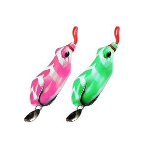 Leurre de pêche Aohu Thunder Frog, leurre bionique à double hameçon, appâts souples pour la pêche en surface, pour la pêche au bar. - Product Image 5