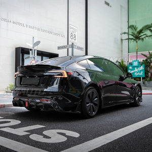สเกิร์ตข้างรถยนต์ Tesla Model 3 2024+ พร้อมลิ้นสปอยเลอร์ ดิฟฟิวเซอร์ ชิ้นส่วนตกแต่งรถยนต์ สเกิร์ตข้างแบบแยกส่วน ชุดแต่ง - Product Image 3