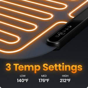Keep Preheated Restaurant <b>Table</b> <b>Mat</b> Rollable 3 Temperature Kitchen Heating Fast Full Surface Food Warming Tray - Product Image 4