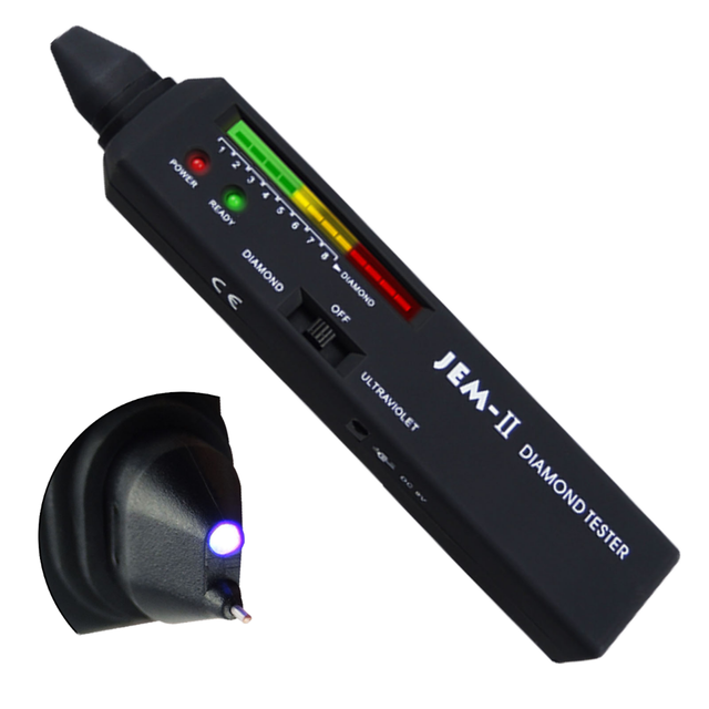 DIAMOND SURE1 Ultraviolet Lamp Diamond Detection Device Professional Tester Pen Gemstone Diamond Detector UV Jewelry Testing Pen