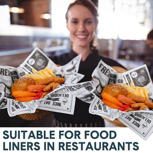 Papel de Hornear para Envolver Hamburguesas |   Papel Antigrasa para Hamburguesas de Grado Alimenticio Personalizado con Color y Logotipo a Medida - Suministro de Fábrica - Product Image 5