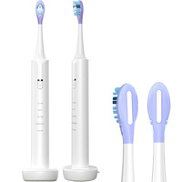 Brosse à dents électrique sonique rechargeable avec écran LED, étanche IPX7, poils moyens, OEM, haute qualité pour adultes