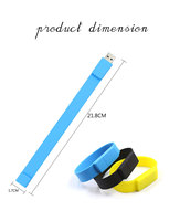 Flashdisk USB Grosir Murah Silikon 8GB 4GB Gelang/Pita USB 16GB 32GB dengan Antarmuka USB 2.0