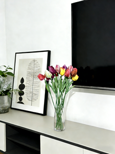 ก้านดอกทิวลิปจำลอง ขนาด 35 ซม. จากโรงงาน พร้อมใบและก้านในตัว ผลิตจากกาวนิ่ม พร้อมลวดพลาสติก บรรจุภัณฑ์แบบขายส่ง - Product Image 5