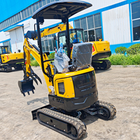 Mini-excavatrice CT10KP de 0,97 tonne à oscillation zéro avec profondeur de creusement de 1837 mm, force de la benne de 8 KN, train de roulement réglable