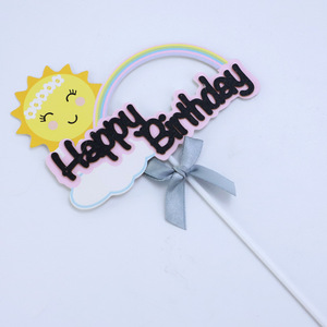 Cheap Paper Cartoon <strong>Cake</strong> Topper Cloud Balloon <strong>Cake</strong> Topper Set Yiwu <strong>Cake</strong> <strong>Decoration</strong> <strong>Supplies</strong> - Product Image 6