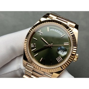 Drioshipping Custom Stainless Steel Japanese Movement Calendar Custom Gold Luxury <b>Watch</b> Men's High Quality <b>Mechanical</b> <b>Watch</b> - Product Image 3