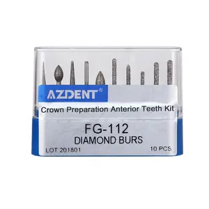 Dental Diamond Bur FG Kronen vorbereitung Anterior Teeth Kit